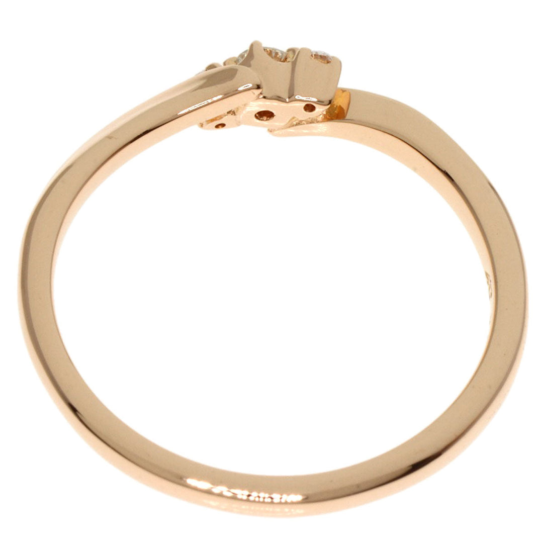 4℃ Ring 18K Pink Gold gold diamond Women Used Authentic