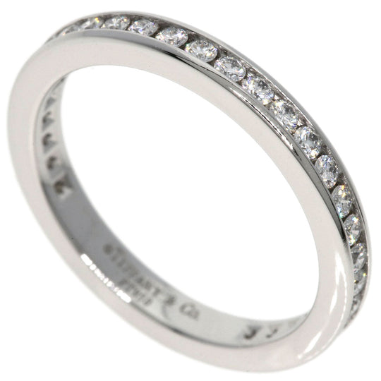 TIFFANY&Co. Ring PT950 Silver Channel Eternity Diamond