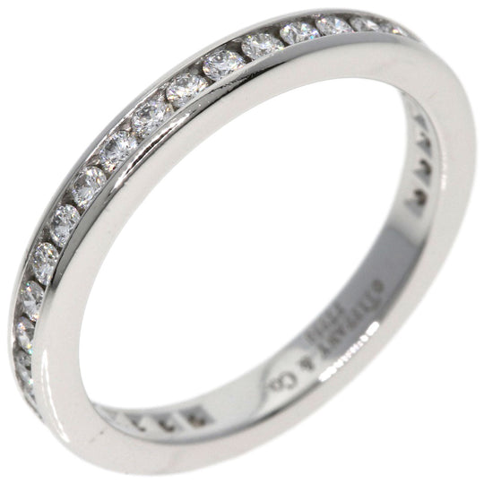 TIFFANY&Co. Ring PT950 Silver Channel Eternity Diamond