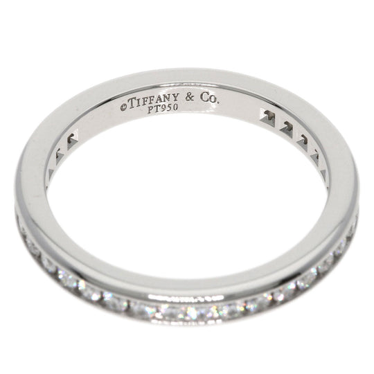 TIFFANY&Co. Ring PT950 Silver Channel Eternity Diamond
