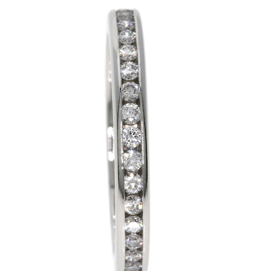 TIFFANY&Co. Ring PT950 Silver Channel Eternity Diamond