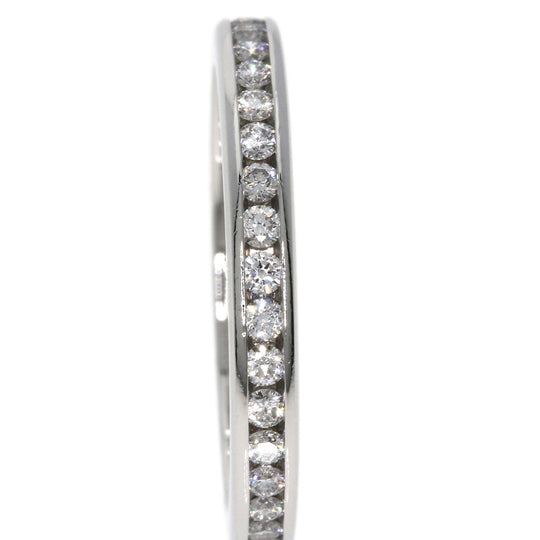 TIFFANY&Co. Ring PT950 Silver Channel Eternity Diamond