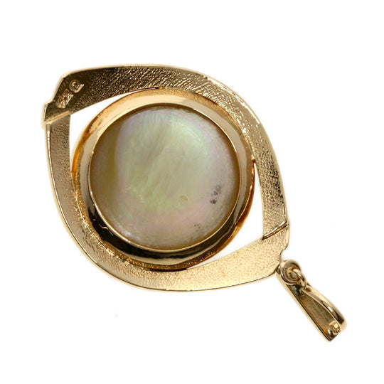 TASAKI Pendant top K14PG gold Mabe Pearl Pearl