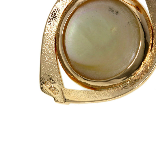 TASAKI Pendant top K14PG gold Mabe Pearl Pearl