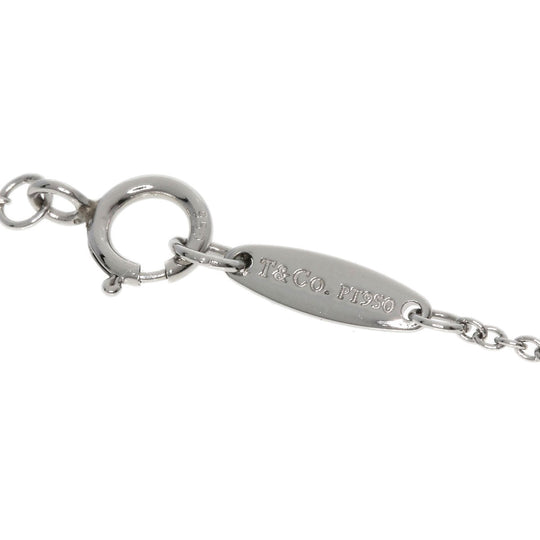 TIFFANY&Co. bracelet PT950 Silver By the yard diamond Women Used Authentic