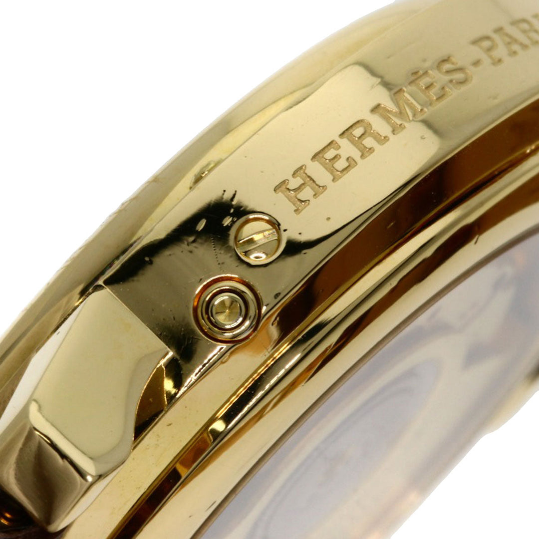 HERMES Watches Mechanical Automatic CL5.785 18K Yellow Gold gold Clipper Power Reserve white dial