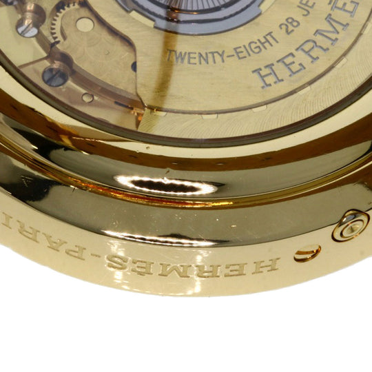 HERMES Watches Mechanical Automatic CL5.785 18K Yellow Gold gold Clipper Power Reserve white dial