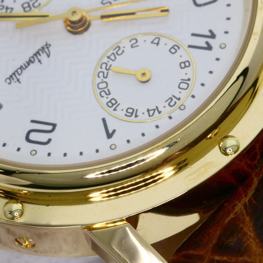 HERMES Watches Mechanical Automatic CL5.785 18K Yellow Gold gold Clipper Power Reserve white dial