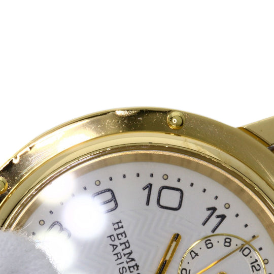 HERMES Watches Mechanical Automatic CL5.785 18K Yellow Gold gold Clipper Power Reserve white dial