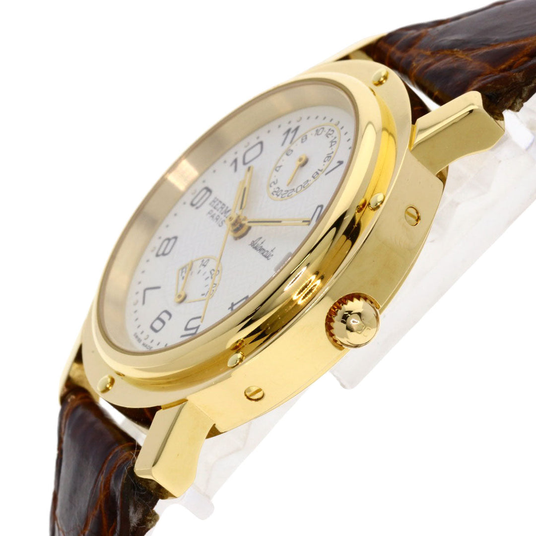 HERMES Watches Mechanical Automatic CL5.785 18K Yellow Gold gold Clipper Power Reserve white dial