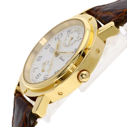 HERMES Watches Mechanical Automatic CL5.785 18K Yellow Gold gold Clipper Power Reserve white dial