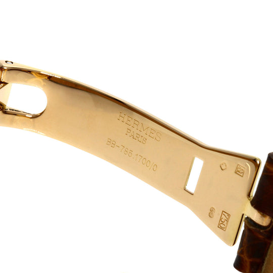 HERMES Watches Mechanical Automatic CL5.785 18K Yellow Gold gold Clipper Power Reserve white dial
