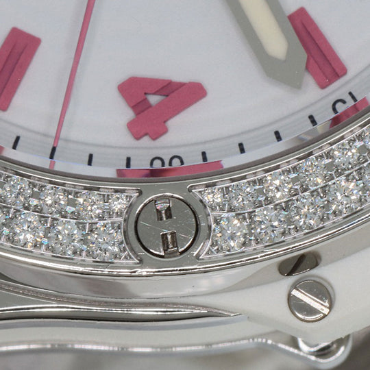 HUBLOT Watches Quartz 361.SE.2090.RW.1104.NAS11 Stainless Steel, Rubber, Diamond Silver Big Bang Diamond FIFA Women's World Cup 2011 Limited to 100 pieces worldwide white dial Women Used Authentic
