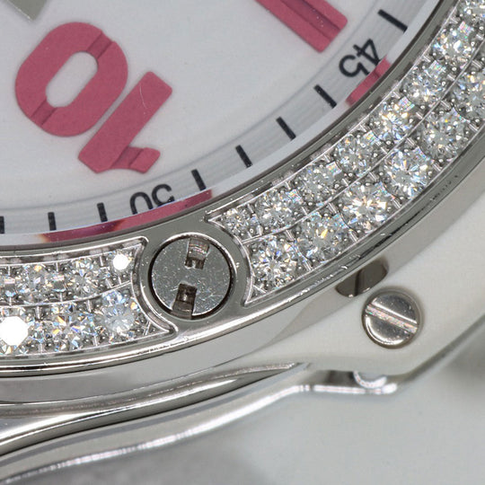 HUBLOT Watches Quartz 361.SE.2090.RW.1104.NAS11 Stainless Steel, Rubber, Diamond Silver Big Bang Diamond FIFA Women's World Cup 2011 Limited to 100 pieces worldwide white dial Women Used Authentic
