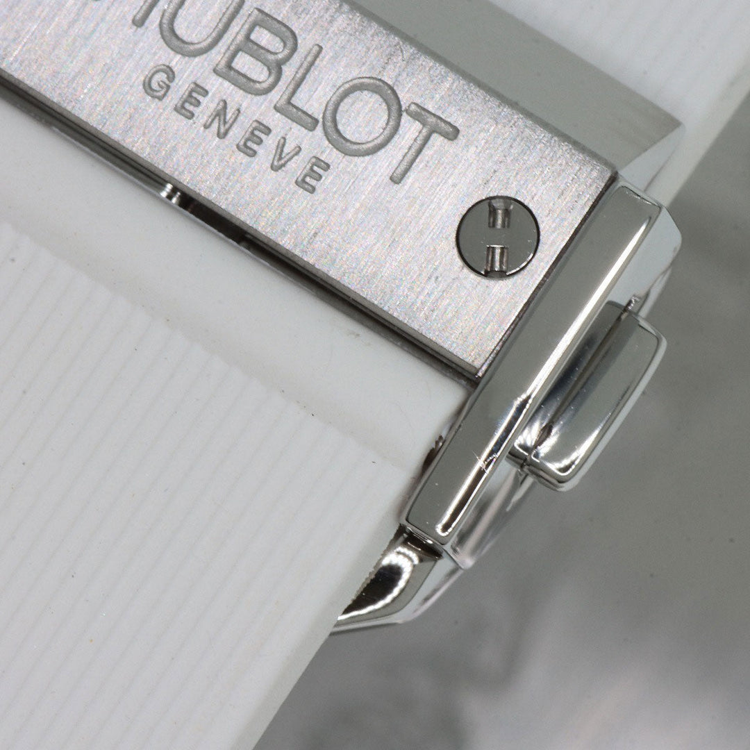 HUBLOT Watches Quartz 361.SE.2090.RW.1104.NAS11 Stainless Steel, Rubber, Diamond Silver Big Bang Diamond FIFA Women's World Cup 2011 Limited to 100 pieces worldwide white dial Women Used Authentic
