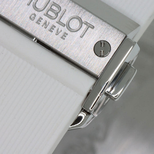 HUBLOT Watches Quartz 361.SE.2090.RW.1104.NAS11 Stainless Steel, Rubber, Diamond Silver Big Bang Diamond FIFA Women's World Cup 2011 Limited to 100 pieces worldwide white dial Women Used Authentic