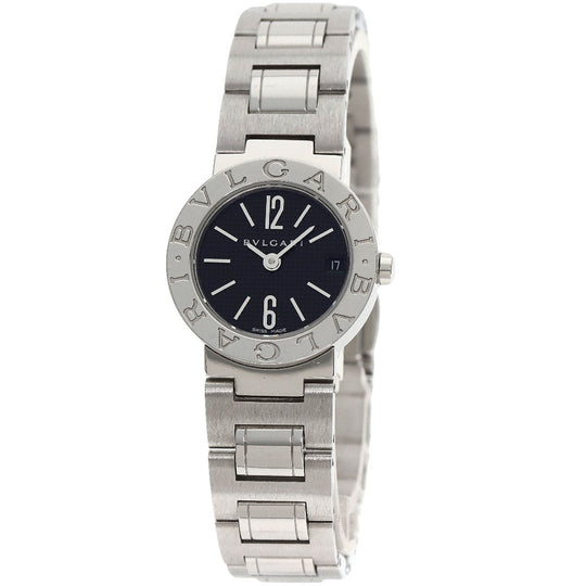 BVLGARI Watches Quartz BB23SS Stainless Steel , Stainless Steel Silver Bulgari Bulgari black dial Women Used Authentic