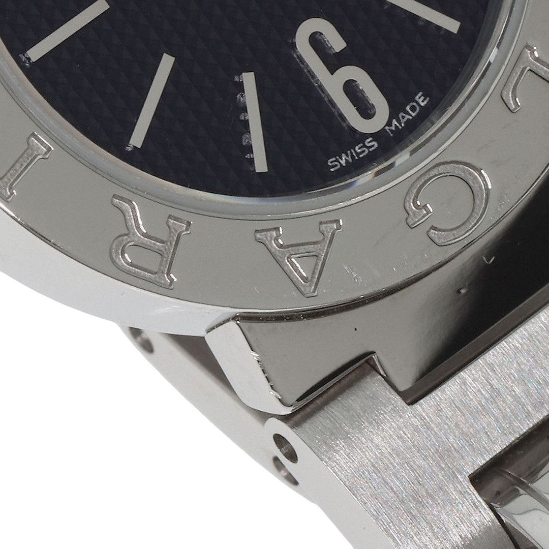 BVLGARI Watches Quartz BB23SS Stainless Steel , Stainless Steel Silver Bulgari Bulgari black dial Women Used Authentic