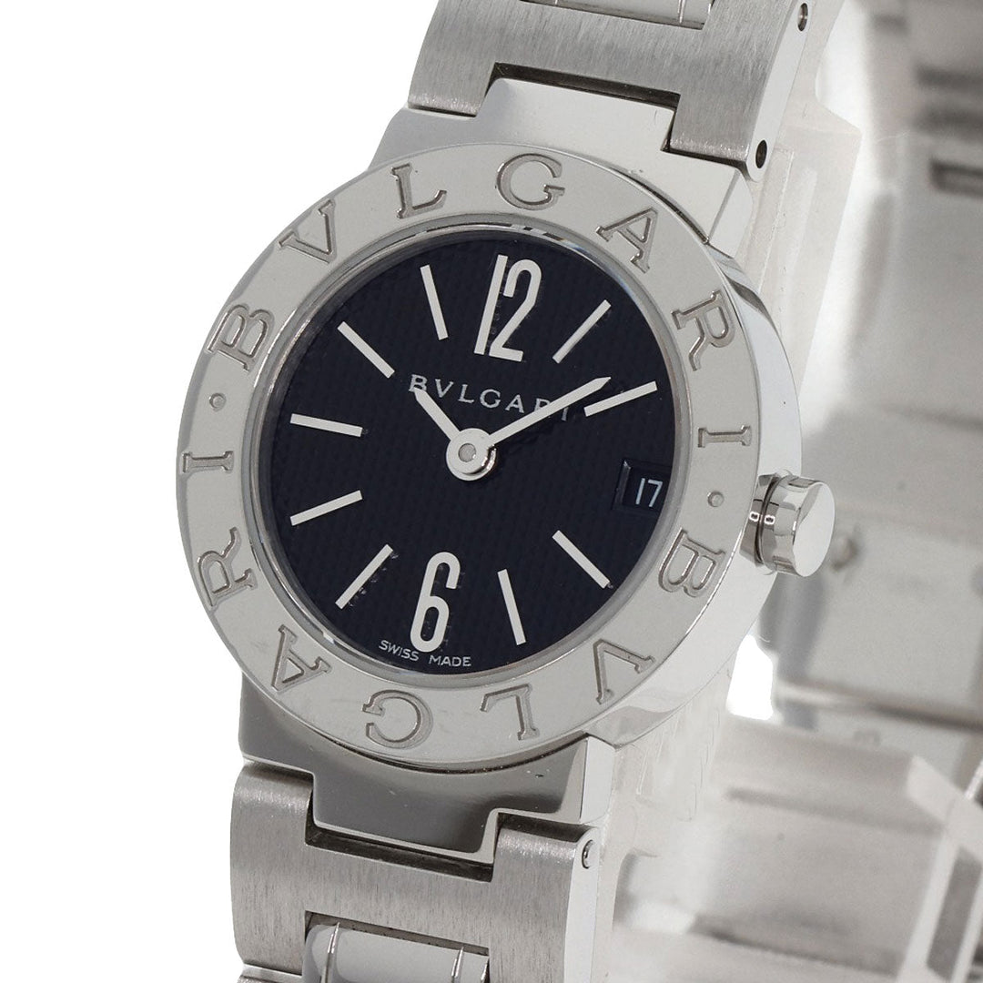BVLGARI Watches Quartz BB23SS Stainless Steel , Stainless Steel Silver Bulgari Bulgari black dial Women Used Authentic