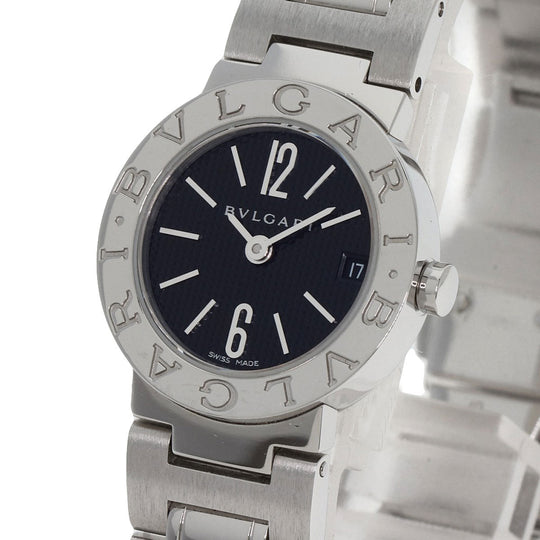 BVLGARI Watches Quartz BB23SS Stainless Steel , Stainless Steel Silver Bulgari Bulgari black dial Women Used Authentic