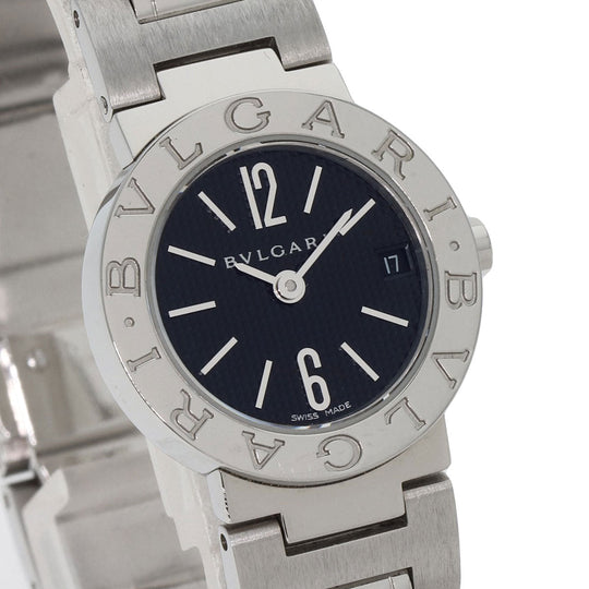 BVLGARI Watches Quartz BB23SS Stainless Steel , Stainless Steel Silver Bulgari Bulgari black dial Women Used Authentic