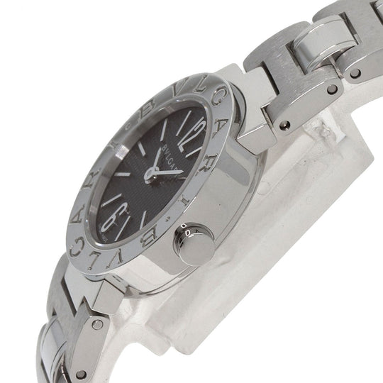 BVLGARI Watches Quartz BB23SS Stainless Steel , Stainless Steel Silver Bulgari Bulgari black dial Women Used Authentic