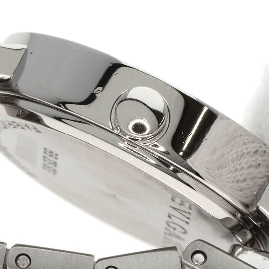 BVLGARI Watches Quartz BB23SS Stainless Steel , Stainless Steel Silver BVLGARI BVLGARI 12P Diamond black dial Women Used Authentic