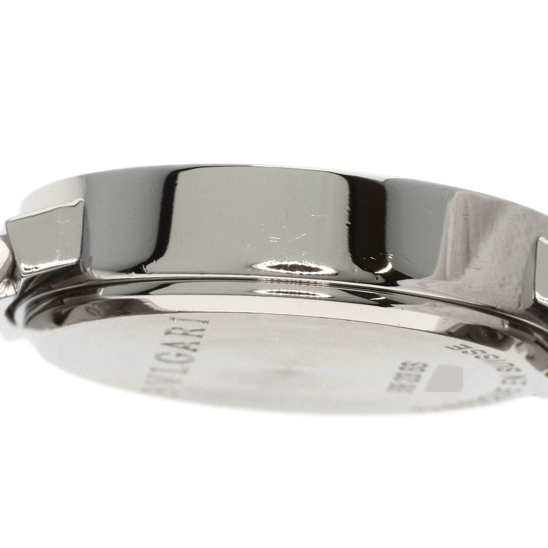 BVLGARI Watches Quartz BB23SS Stainless Steel , Stainless Steel Silver BVLGARI BVLGARI 12P Diamond black dial Women Used Authentic