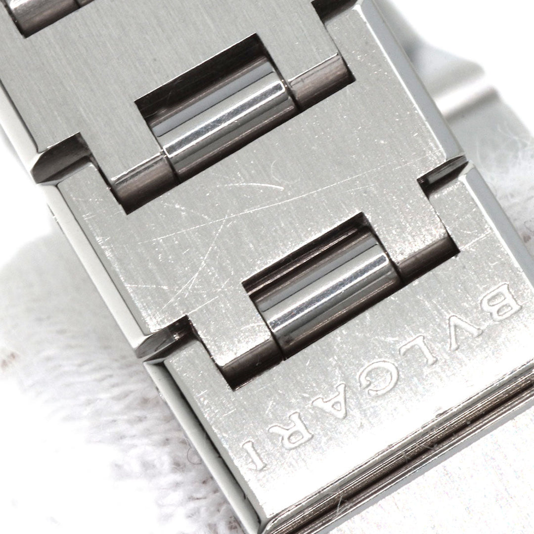 BVLGARI Watches Quartz BB23SS Stainless Steel , Stainless Steel Silver BVLGARI BVLGARI 12P Diamond black dial Women Used Authentic