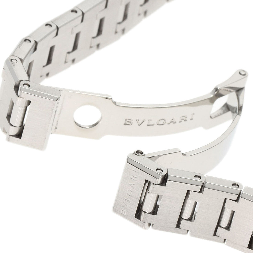 BVLGARI Watches Quartz BB23SS Stainless Steel , Stainless Steel Silver BVLGARI BVLGARI 12P Diamond black dial Women Used Authentic