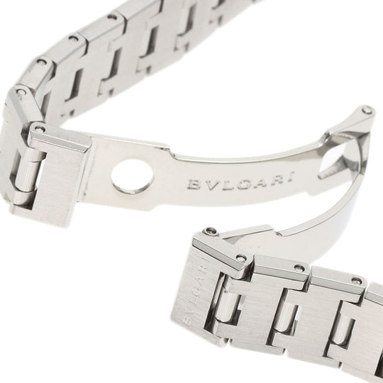 BVLGARI Watches Quartz BB23SS Stainless Steel , Stainless Steel Silver BVLGARI BVLGARI 12P Diamond black dial Women Used Authentic