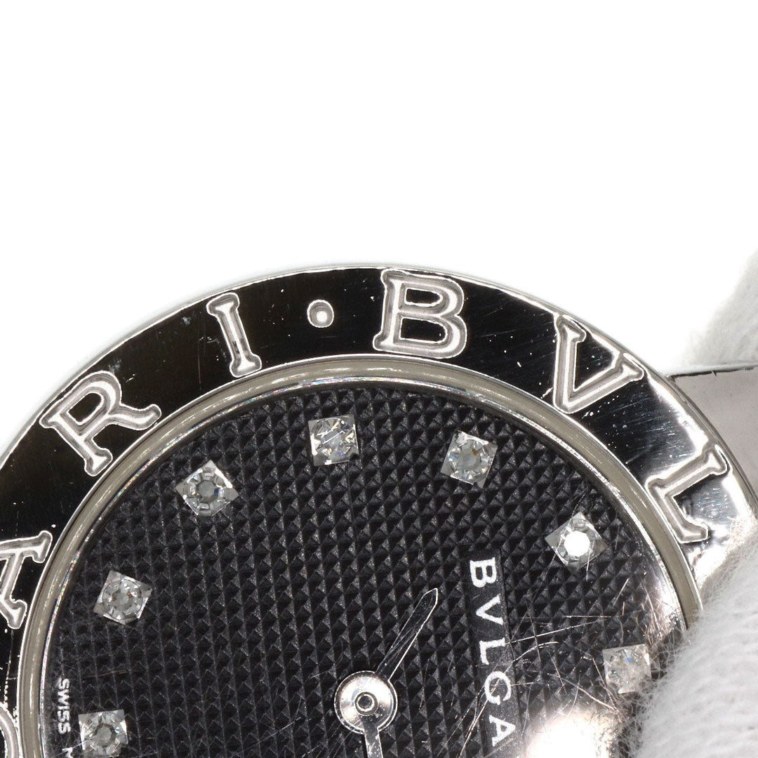 BVLGARI Watches Quartz BB26SS Stainless Steel , Stainless Steel Silver BVLGARI BVLGARI 12P Diamond black dial Women Used Authentic