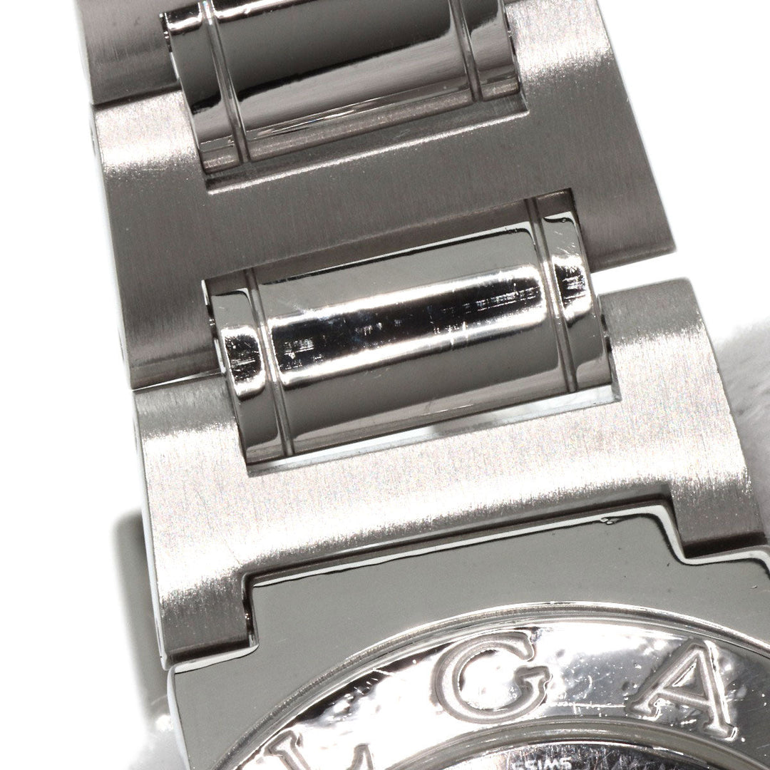 BVLGARI Watches Quartz BB26SS Stainless Steel , Stainless Steel Silver BVLGARI BVLGARI 12P Diamond black dial Women Used Authentic