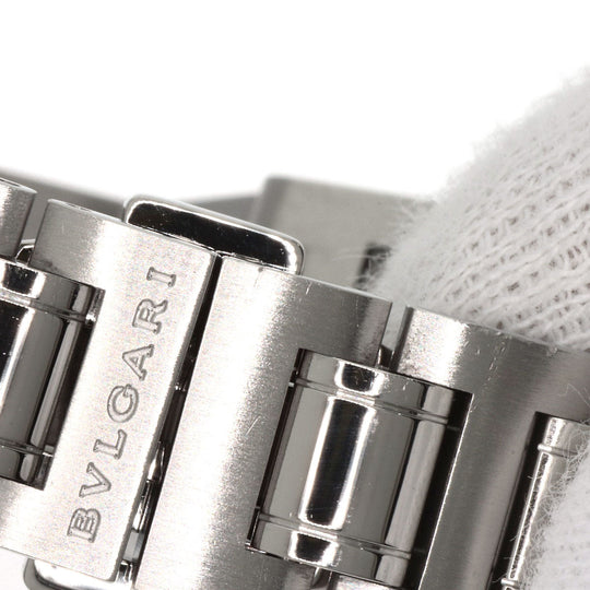 BVLGARI Watches Quartz BB26SS Stainless Steel , Stainless Steel Silver BVLGARI BVLGARI 12P Diamond black dial Women Used Authentic