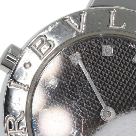 BVLGARI Watches Quartz BB26SS Stainless Steel , Stainless Steel Silver BVLGARI BVLGARI 12P Diamond black dial Women Used Authentic