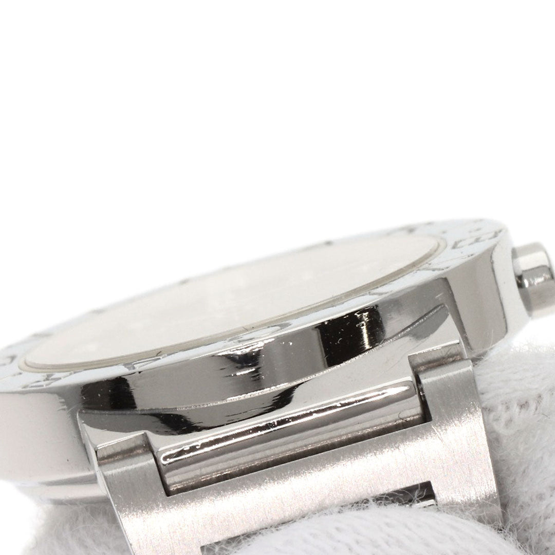 BVLGARI Watches Quartz BB26SS Stainless Steel , Stainless Steel Silver BVLGARI BVLGARI 12P Diamond black dial Women Used Authentic