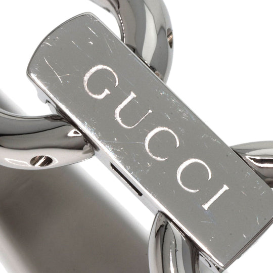 GUCCI Watches Quartz 1500L Stainless Steel , Stainless Steel Silver Square Face 1P Diamond Silver dial Women Used Authentic