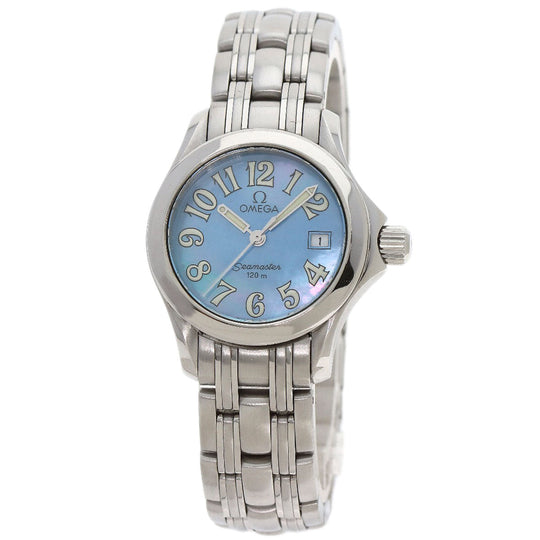 OMEGA Watches Quartz 2581.88 Stainless Steel Silver Seamaster120m Blue shell dial