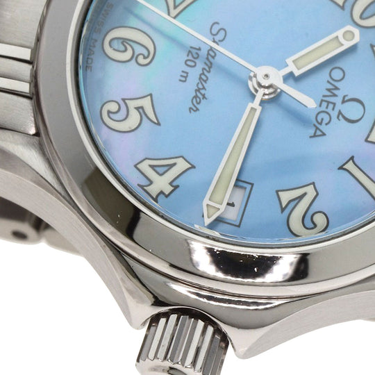 OMEGA Watches Quartz 2581.88 Stainless Steel Silver Seamaster120m Blue shell dial