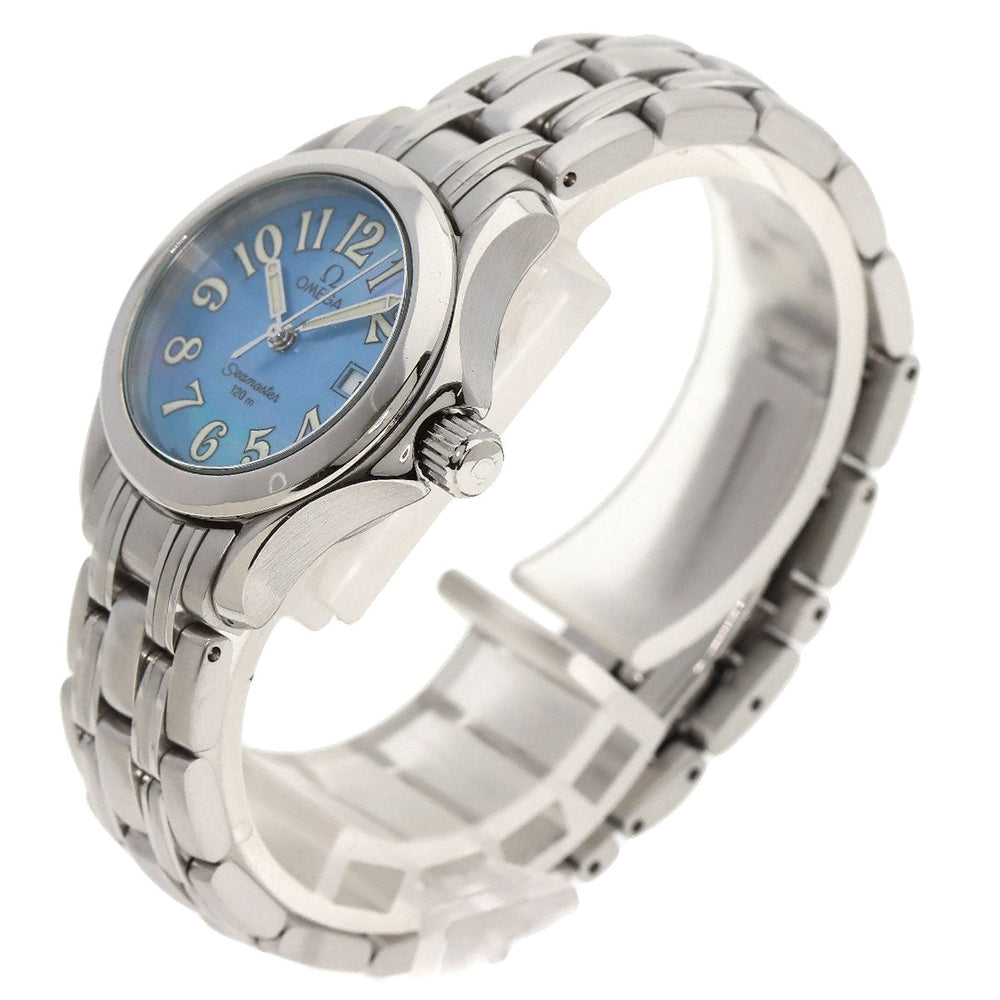 OMEGA Watches Quartz 2581.88 Stainless Steel Silver Seamaster120m Blue shell dial