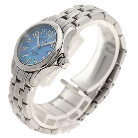 OMEGA Watches Quartz 2581.88 Stainless Steel Silver Seamaster120m Blue shell dial