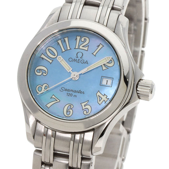 OMEGA Watches Quartz 2581.88 Stainless Steel Silver Seamaster120m Blue shell dial