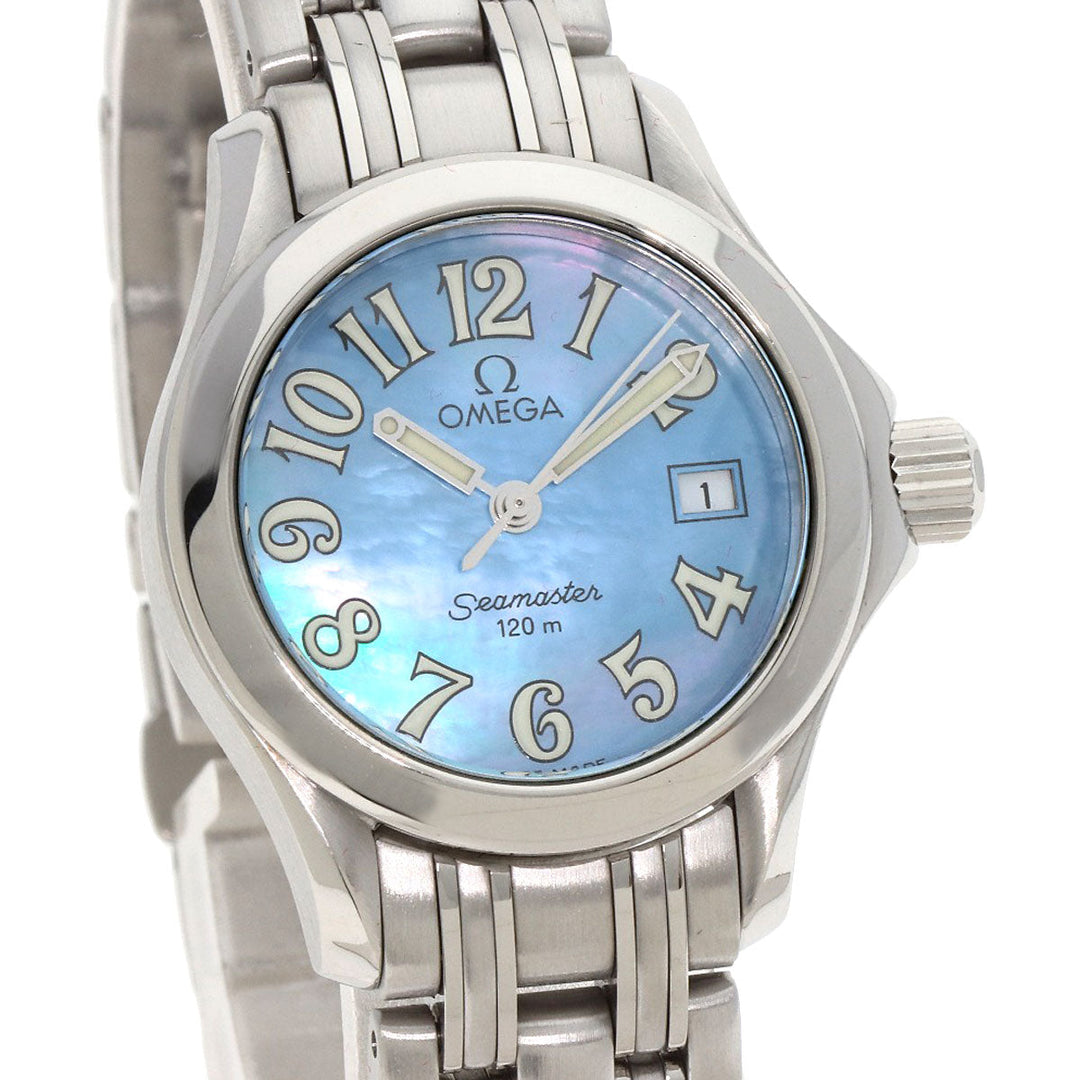 OMEGA Watches Quartz 2581.88 Stainless Steel Silver Seamaster120m Blue shell dial