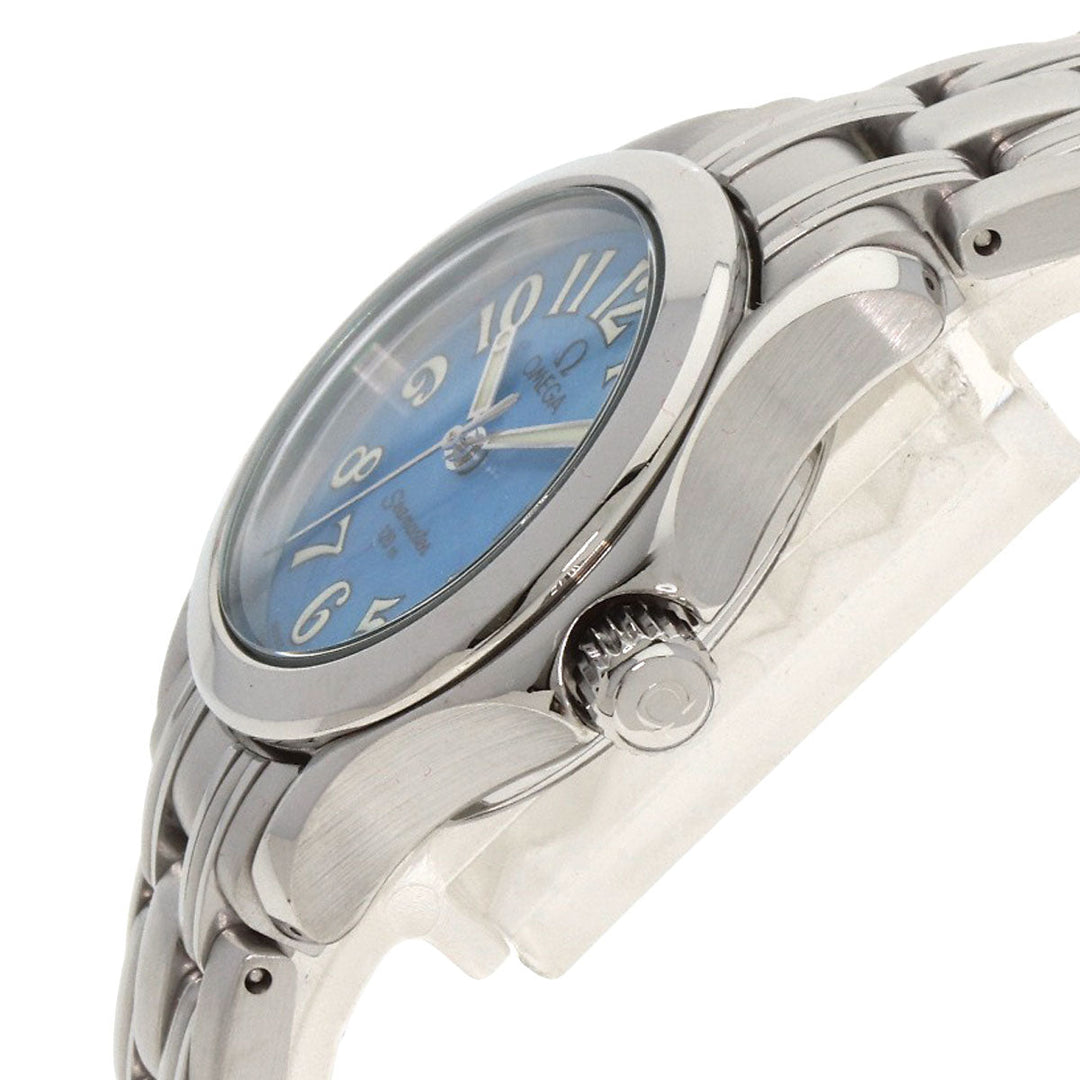 OMEGA Watches Quartz 2581.88 Stainless Steel Silver Seamaster120m Blue shell dial