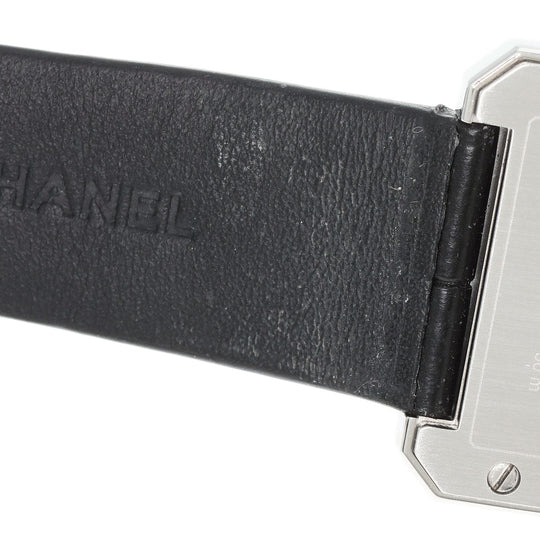 CHANEL Watches Quartz H4884 Stainless Steel Silver boy friend black dial