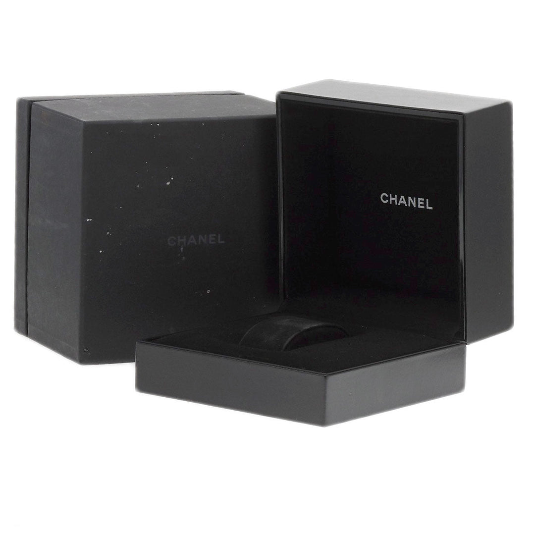 CHANEL Watches Quartz H4884 Stainless Steel Silver boy friend black dial