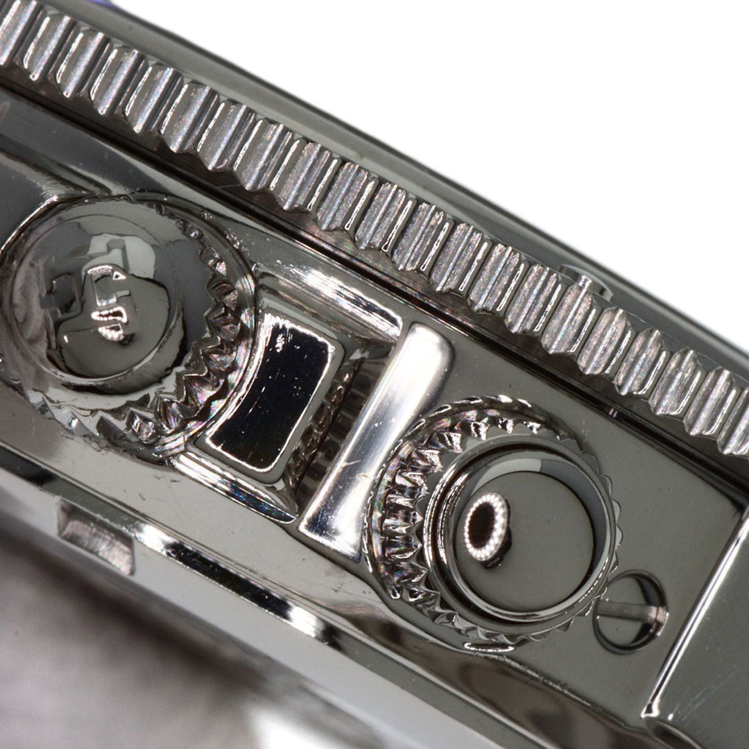HERMES Watches Quartz CL2.310 Stainless Steel Silver Clipper Diver Chronograph New Buckle Pink shell dial