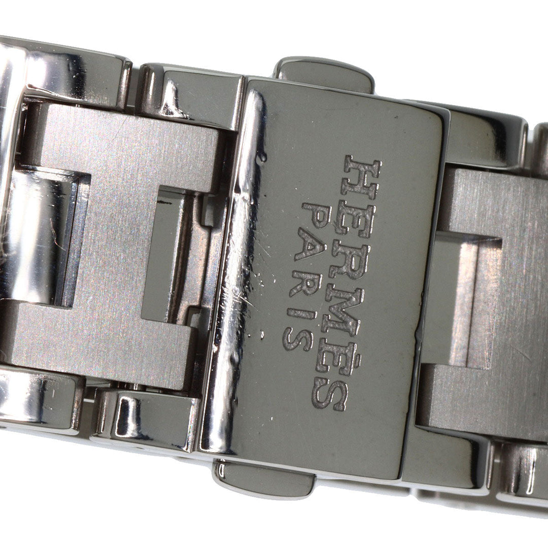 HERMES Watches Quartz CL2.310 Stainless Steel Silver Clipper Diver Chronograph New Buckle Pink shell dial