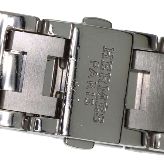 HERMES Watches Quartz CL2.310 Stainless Steel Silver Clipper Diver Chronograph New Buckle Pink shell dial
