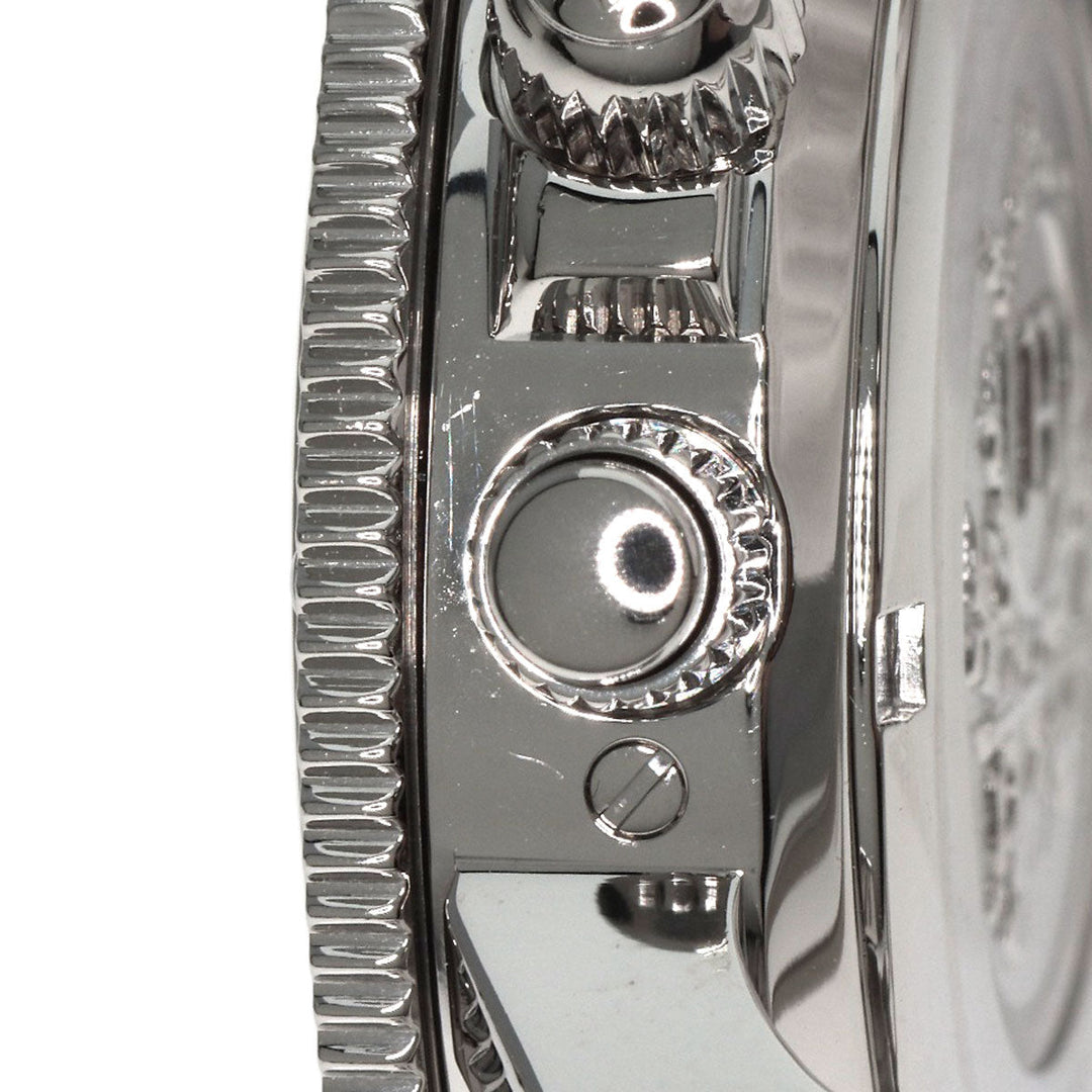 HERMES Watches Quartz CL2.310 Stainless Steel , Stainless Steel Silver Clipper Diver Chronograph black dial Women Used Authentic